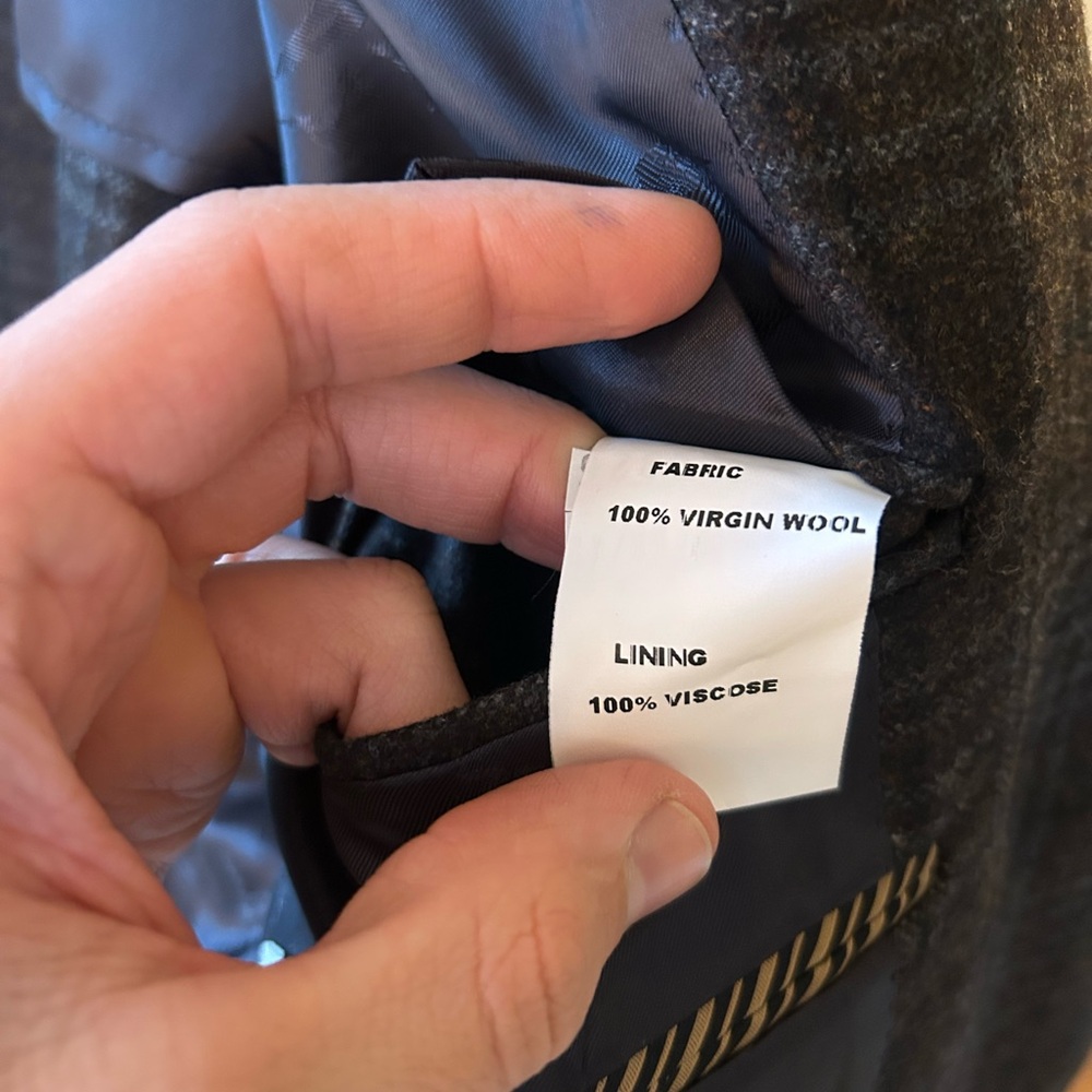 Billy Reid Virgin Wool Plaid Two Buttons Jacket Blazer Made in Italy - Picture 8 of 8